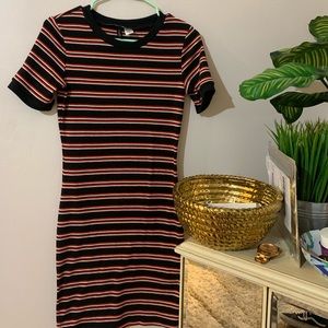 H &M dress midi Bodycon size 8